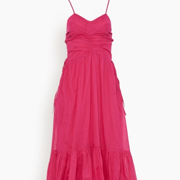 Isabel Marant Étoile Ruched Cotton Maxi Dress